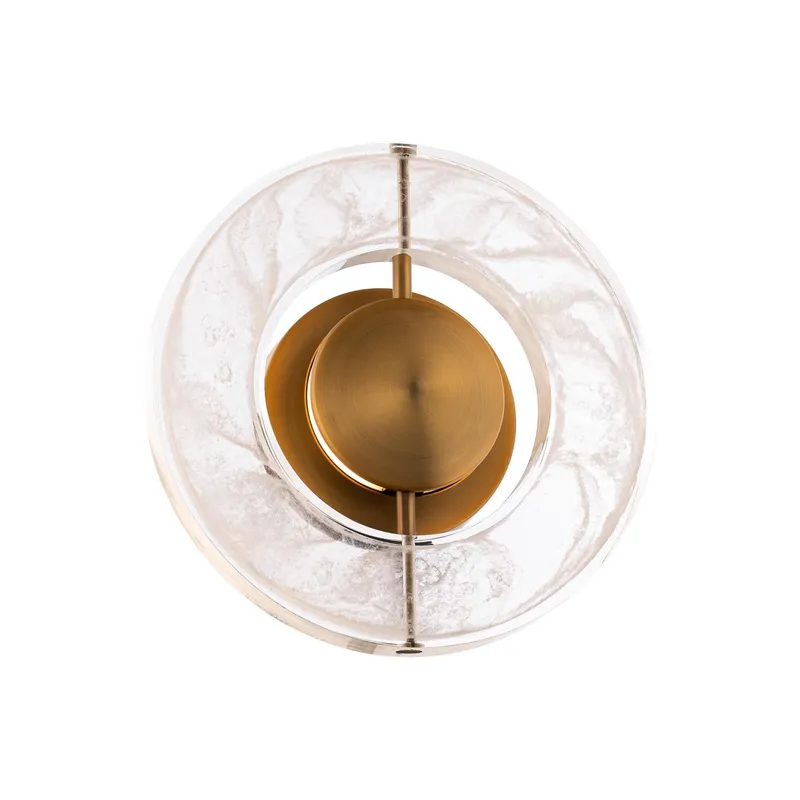 Cymbal 10in LED Wall Sconce 3000K in Aged Brass