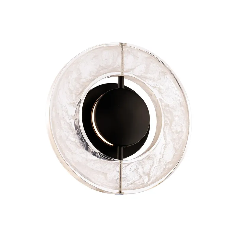Cymbal 10in LED Wall Sconce 3000K in Black