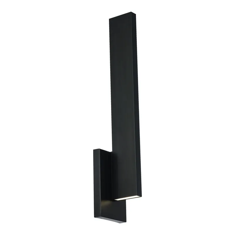 Mako 22in LED Indoor or Outdoor Wall Light 3-CCT 3000K-3500K-4000K Set to 3500K in Black