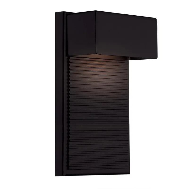 Hiline 12in LED Indoor or Outdoor Wall Light 3000K in Black
