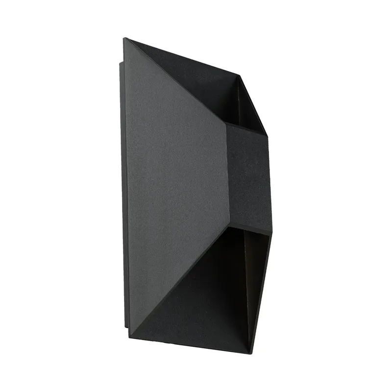 Maglev 10in LED Indoor or Outdoor Wall Light 3-CCT 3000K-3500K-4000K Set to 3000K in Black