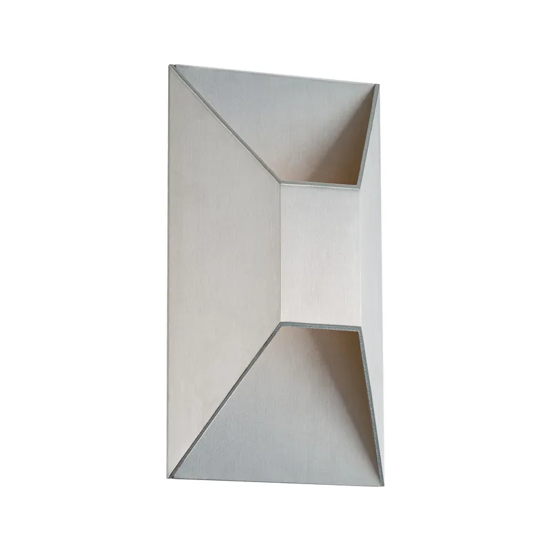 Maglev 10in LED Indoor or Outdoor Wall Light 3-CCT 3000K-3500K-4000K Set to 4000K in Brushed Aluminum