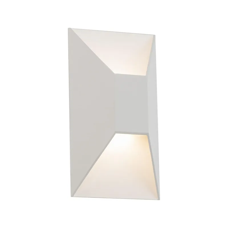 Maglev 10in LED Indoor or Outdoor Wall Light 3-CCT 3000K-3500K-4000K Set to 4000K in White