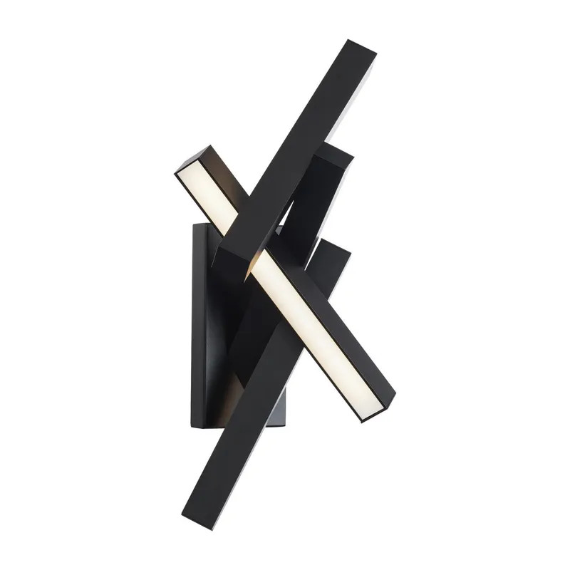 Chaos 24in LED Indoor or Outdoor Wall Sconce 3000K in Black