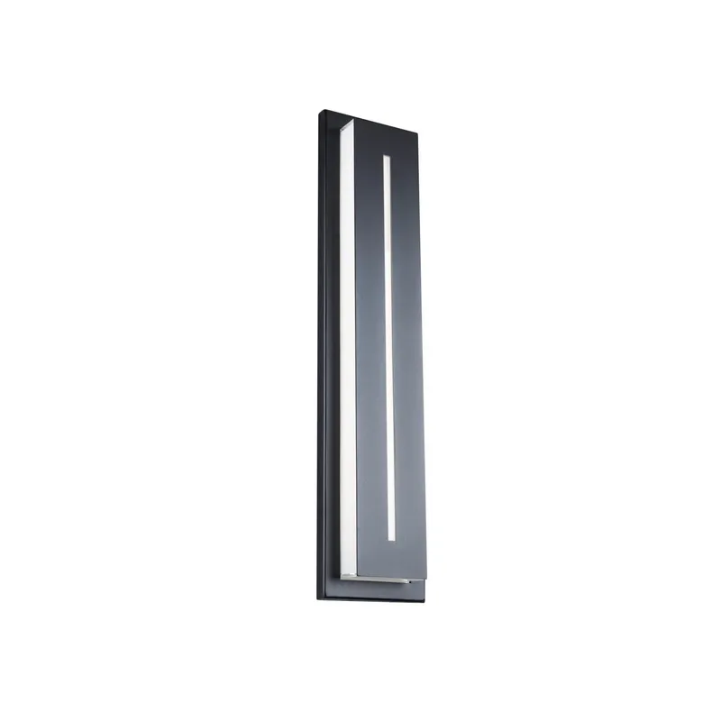 Midnight 26in LED Indoor or Outdoor Wall Light 3-CCT set to 3000K in Black