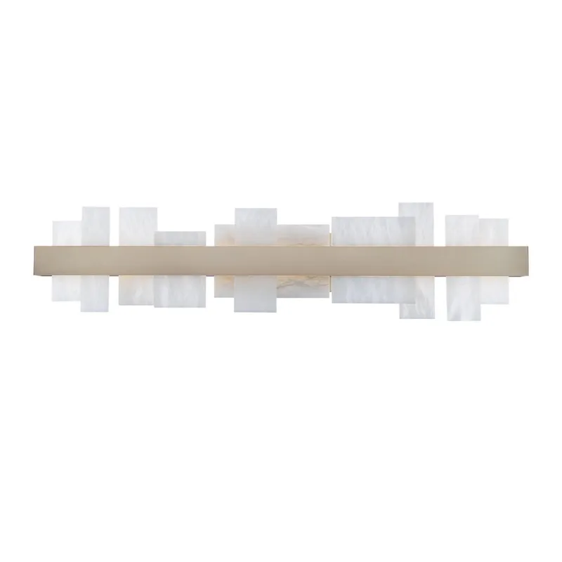 Acropolis 37in LED Bath Vanity & Wall Light 3000K in Brushed Nickel