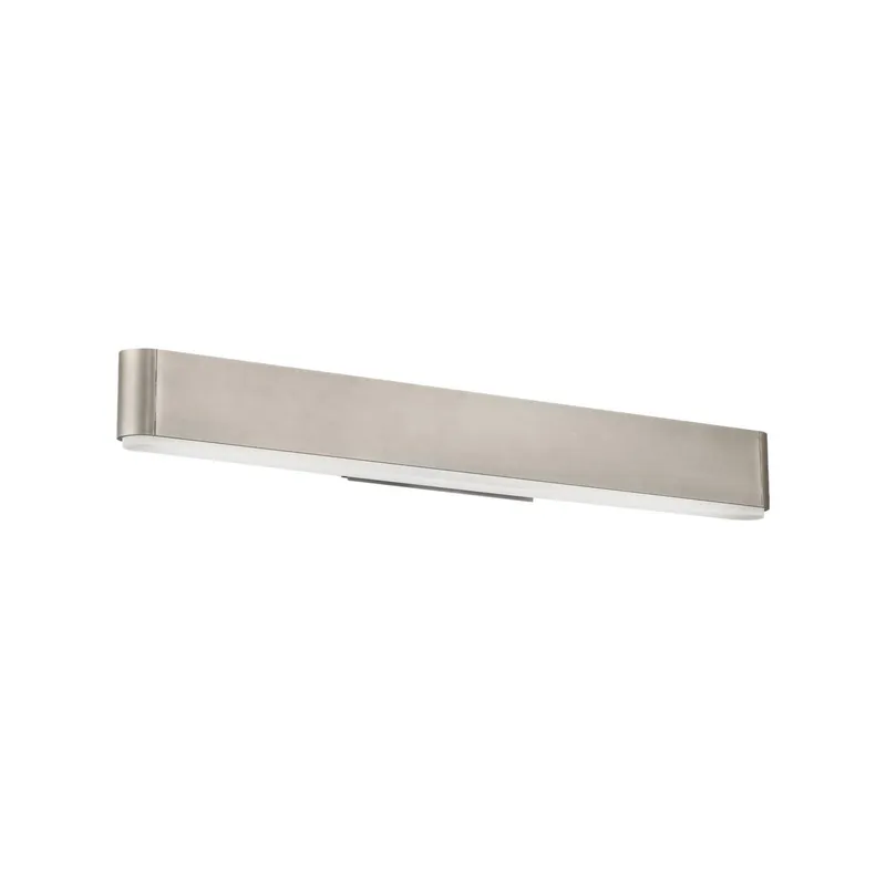 0 to 60 24in LED Bathroom Vanity or Wall Light 3-CCT 2700K-3000K-3500K Set 2700K in Brushed Nickel