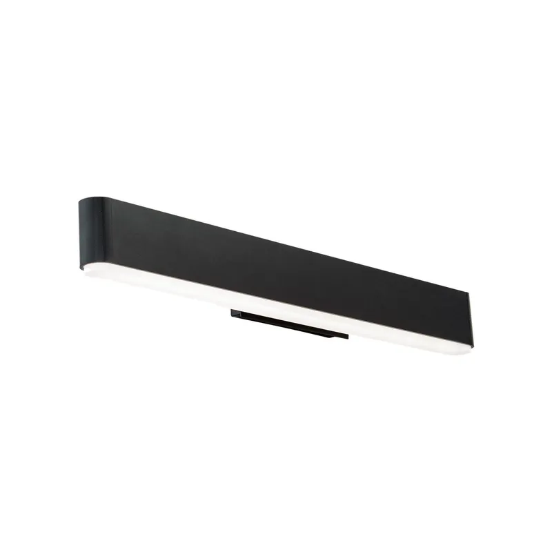 0 to 60 24in LED Bathroom Vanity or Wall Light 3-CCT 2700K-3000K-3500K Set 2700K in Black
