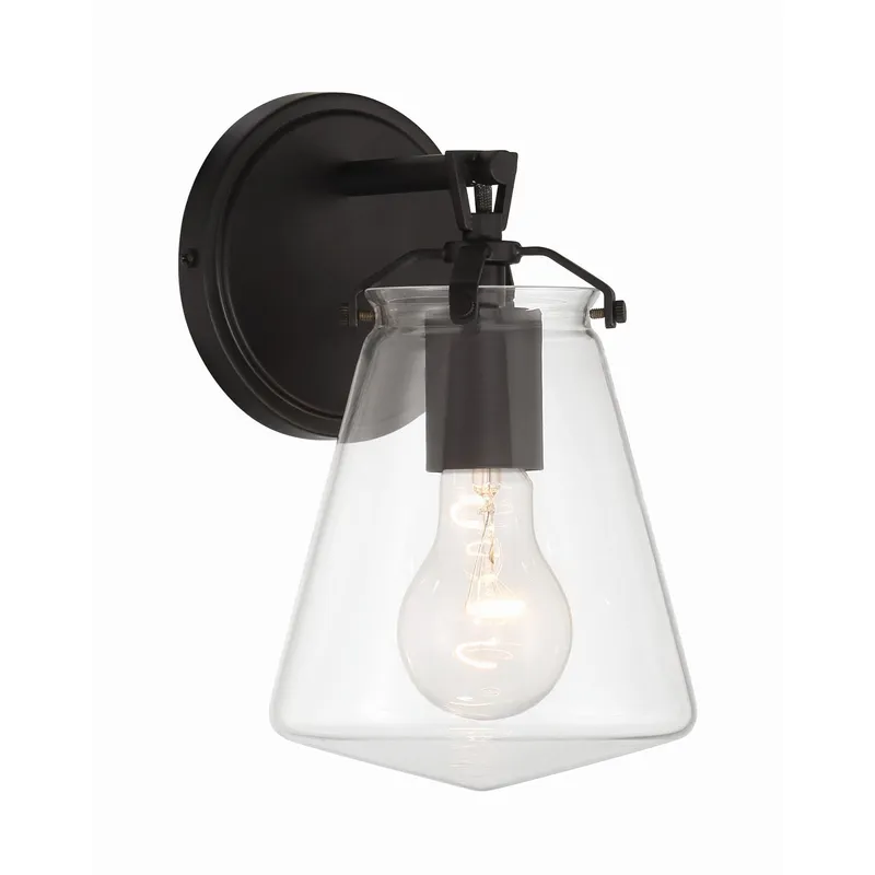 Voss 5.75'' Matte Black Sconce Black 5.75"W x 9.75"H x 6.5"D