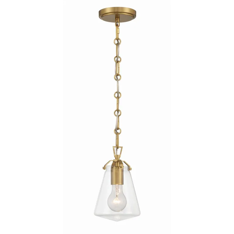 Voss 5.75'' Luxe Gold Pendant Gold 5.75"W x 9"H x 5.75"D