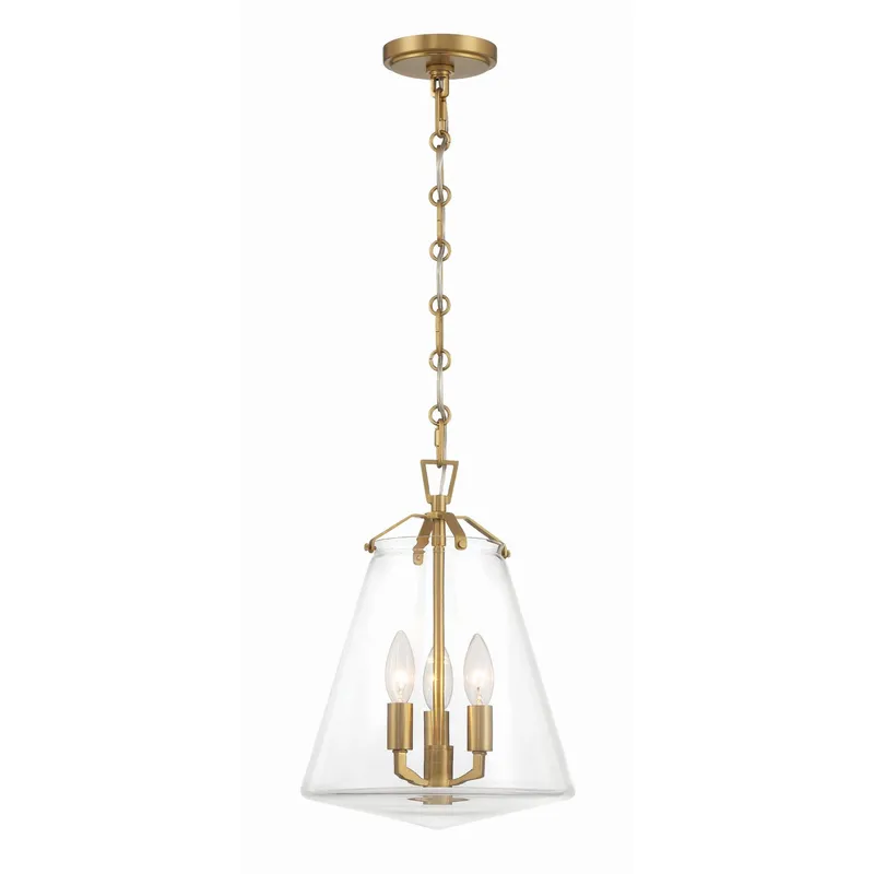 Voss 11'' Luxe Gold Pendant Gold 11"W x 14.75"H x 11"D