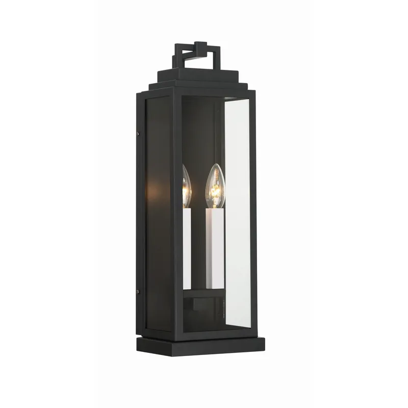 Aspen 6.5'' Matte Black Outdoor Sconce Black 6.5"W x 19"H x 5.25"D