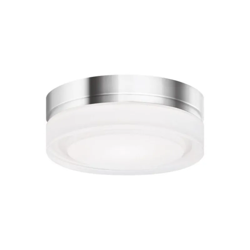 Cirque Small Flush Mount Flush & Semi-Flush Mount, Wall Collection 1-Light LED 2700K Chrome by Sean Lavin