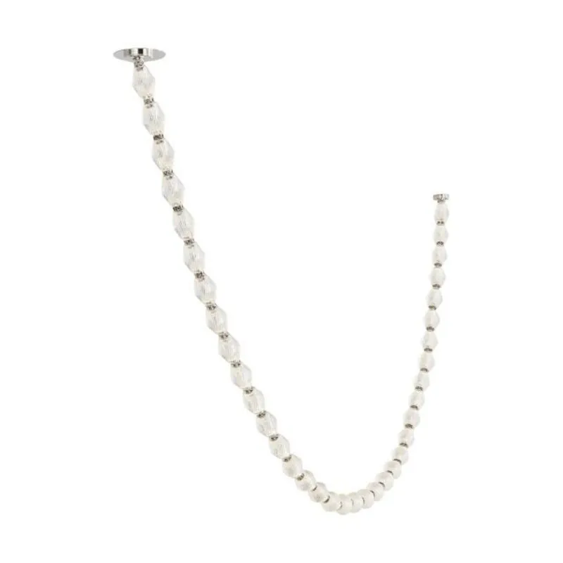 Collier 108 Chandelier Chandeliers 1-Light LED 2700K Polished Nickel by Sean Lavin