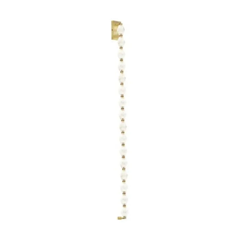 Collier 53 Wall Sconce Wall Collection 1-Light LED 2700K Natural Brass by Sean Lavin