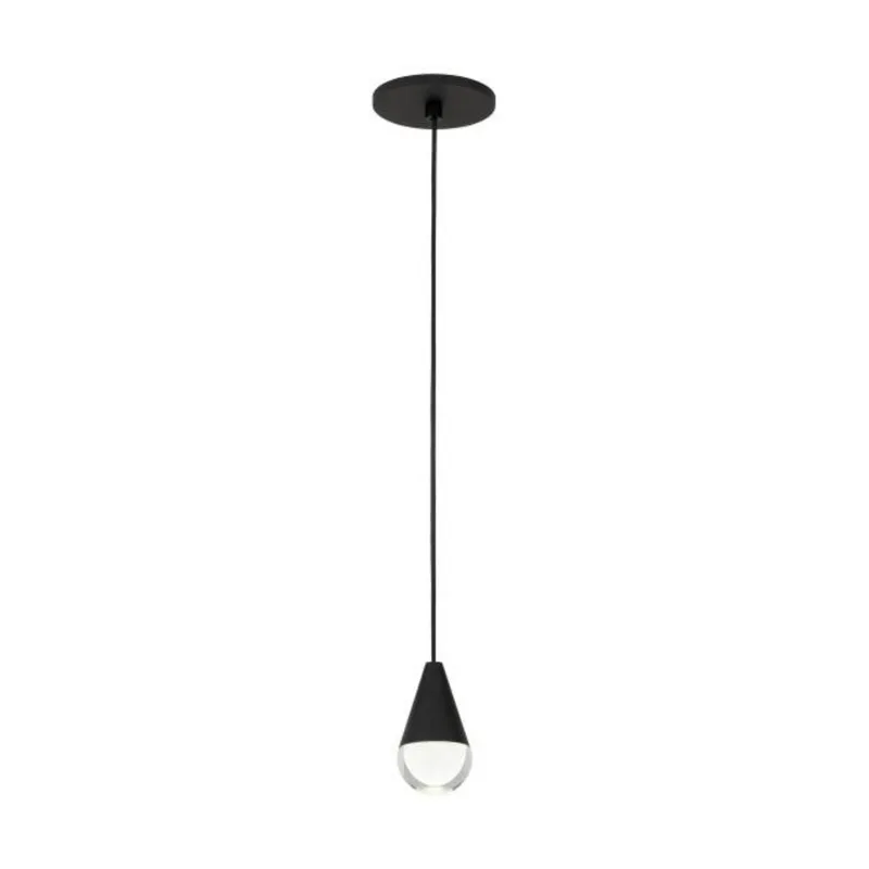 Cupola 1 Light Pendant ESSENCE 1-Light LED 3000K Nightshade Black by Sean Lavin