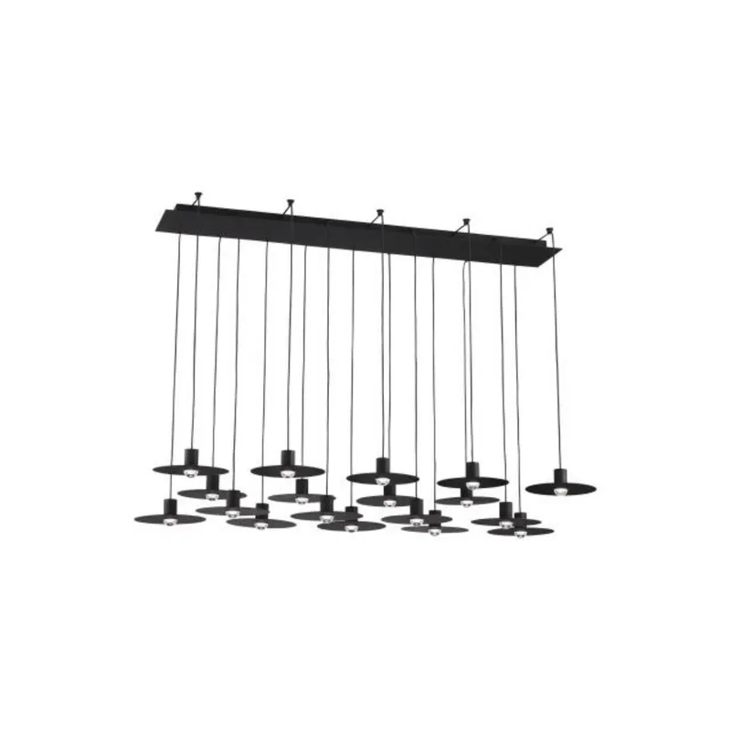 Eaves 18 Light Chandelier ESSENCE 18-Light LED 3000K Nightshade Black by Sean Lavin