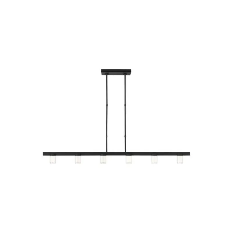 Esfera Large Linear ESSENCE 6-Light LED 2700K Nightshade Black by Kelly Wearstler