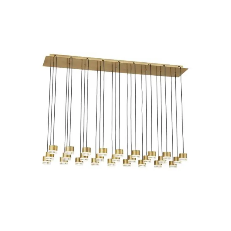 Gable 27 Light Chandelier ESSENCE 27-Light LED 3000K Natural Brass by Sean Lavin