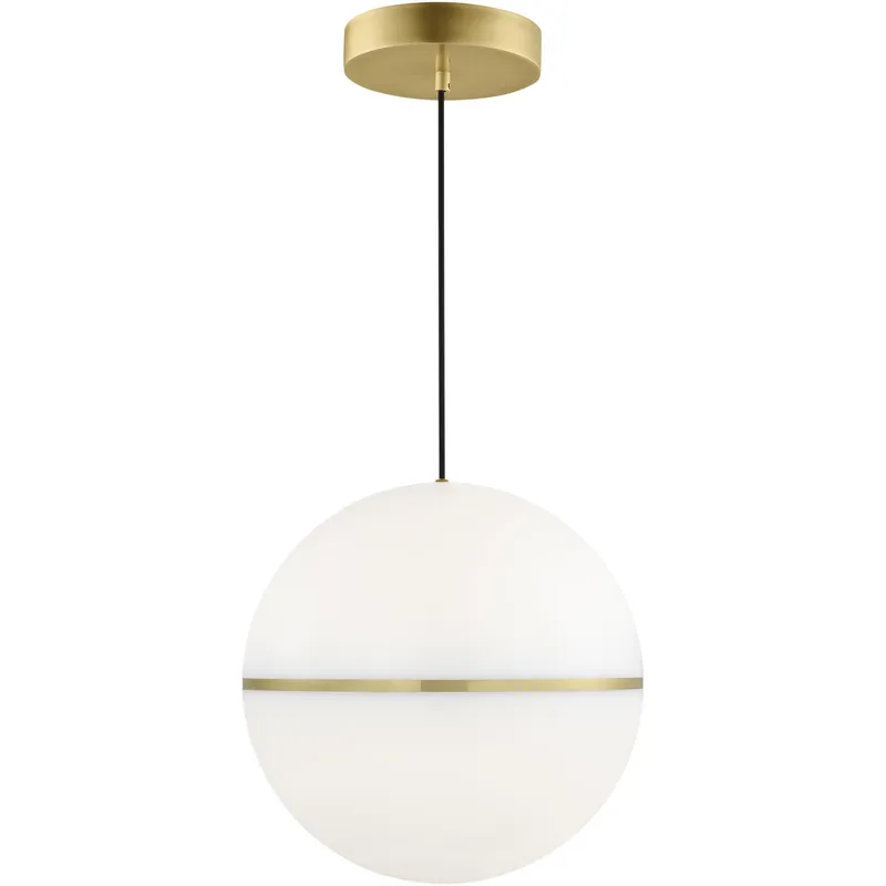 Hanea X-Large Pendant Line-Voltage Pendants/Suspension 1-Light LED 3000K Natural Brass by Sean Lavin