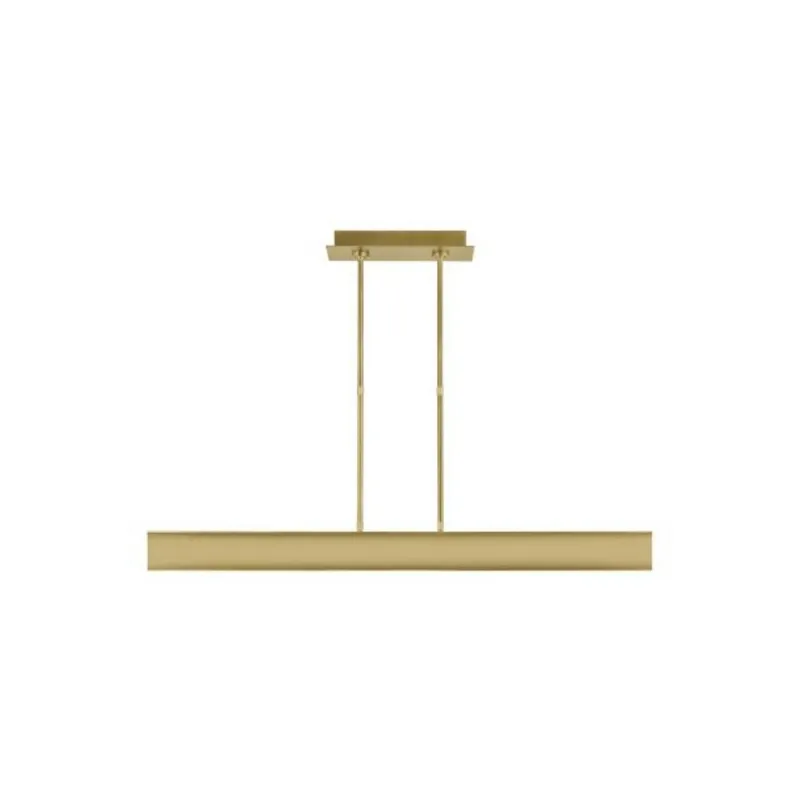 I-Beam 47 Linear Suspension Linear Suspension 1-Light LED 2700K Plated Brass by Mick De Giulio