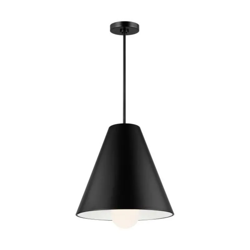 Joni Pendant Line-Voltage Pendants/Suspension 1-Light LED 3000K Matte Black by Sean Lavin