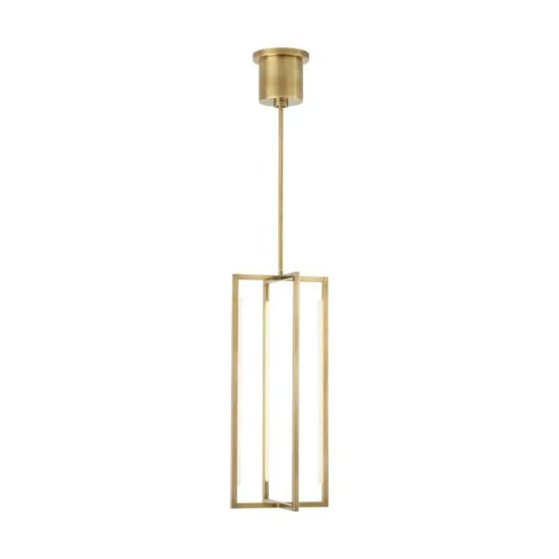 Kenway 25 Pendant Line-Voltage Pendants/Suspension 1-Light LED 3000K Natural Brass by Sean Lavin