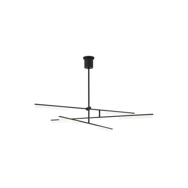 Klee 6-Light Chandelier Line-Voltage Pendants/Suspension 3-Light LED 3000K Nightshade Black by Sean Lavin