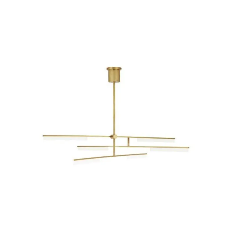 Klee 6-Light Chandelier Chandeliers 3-Light LED 3000K Natural Brass by Sean Lavin