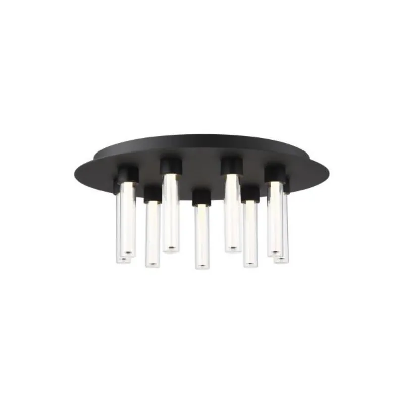 Kola 22 Flush Mount Flush & Semi-Flush Mount 9-Light LED 2700K Nightshade Black by Sean Lavin