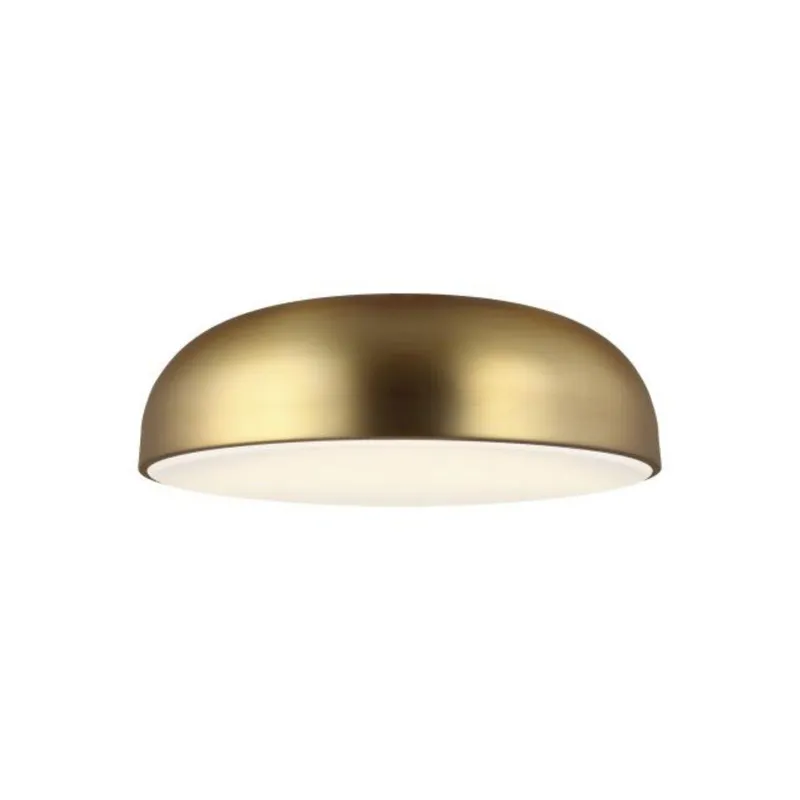 Kosa 13 Flush Mount Flush & Semi-Flush Mount 1-Light LED 3000K Aged Brass by Sean Lavin
