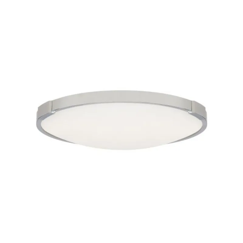 Lance 13 Flush Mount Flush & Semi-Flush Mount 1-Light LED 2700K Chrome by Sean Lavin