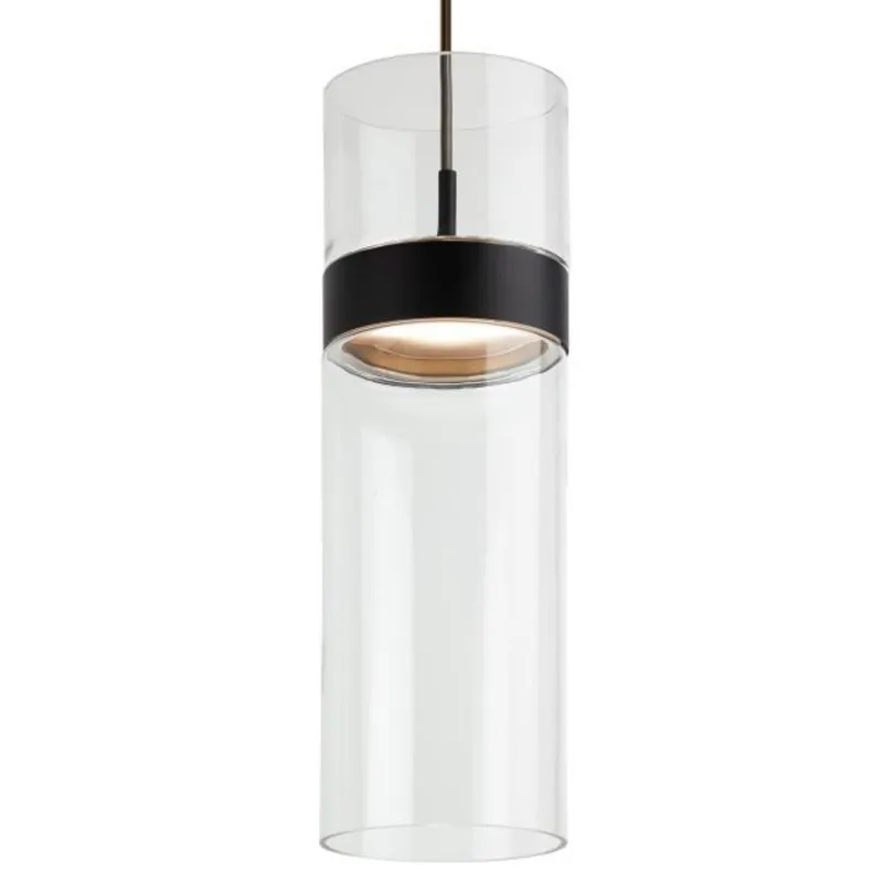 Manette Grande Pendant Line-Voltage Pendants/Suspension 1-Light LED 3000K Black/Black by Sean Lavin