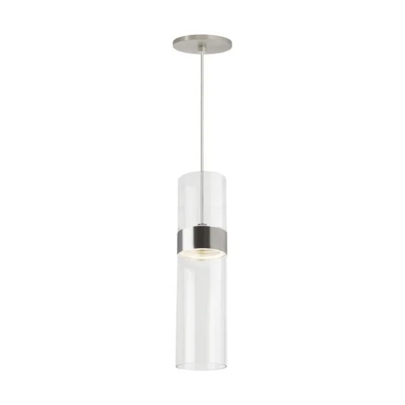 Manette Medium Pendant Line-Voltage Pendants/Suspension 1-Light LED 3000K Satin Nickel by Sean Lavin