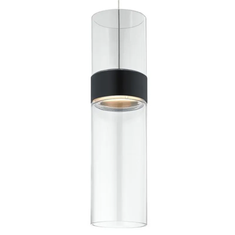 Manette Pendant FreeJack 1-Light LED 3000K Black/Satin Nickel by Sean Lavin