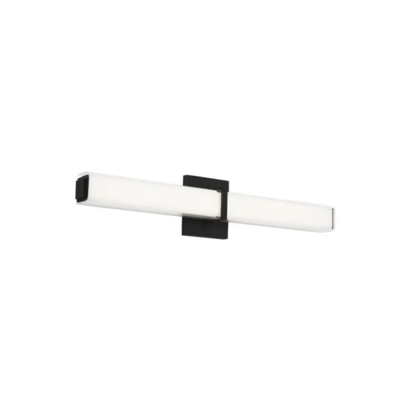 Milan 24 Bath Bath Collection 1-Light LED 3000K Nightshade Black by Sean Lavin