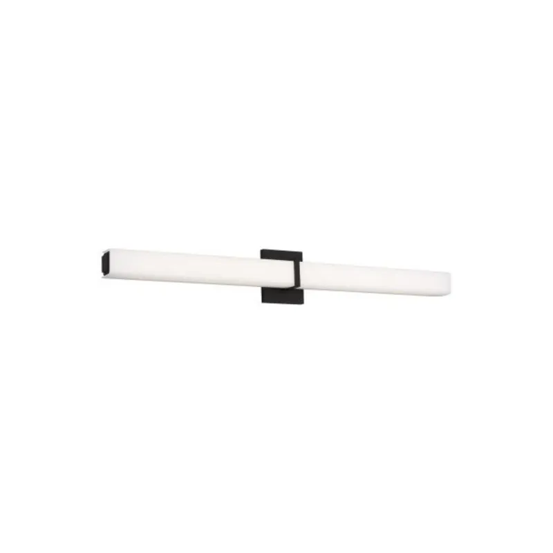 Milan 36 Bath Bath Collection 1-Light 3000K Nightshade Black by Sean Lavin