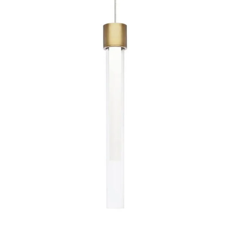 Mini Linger Pendant FreeJack 1-Light LED 3000K Natural Brass by Sean Lavin