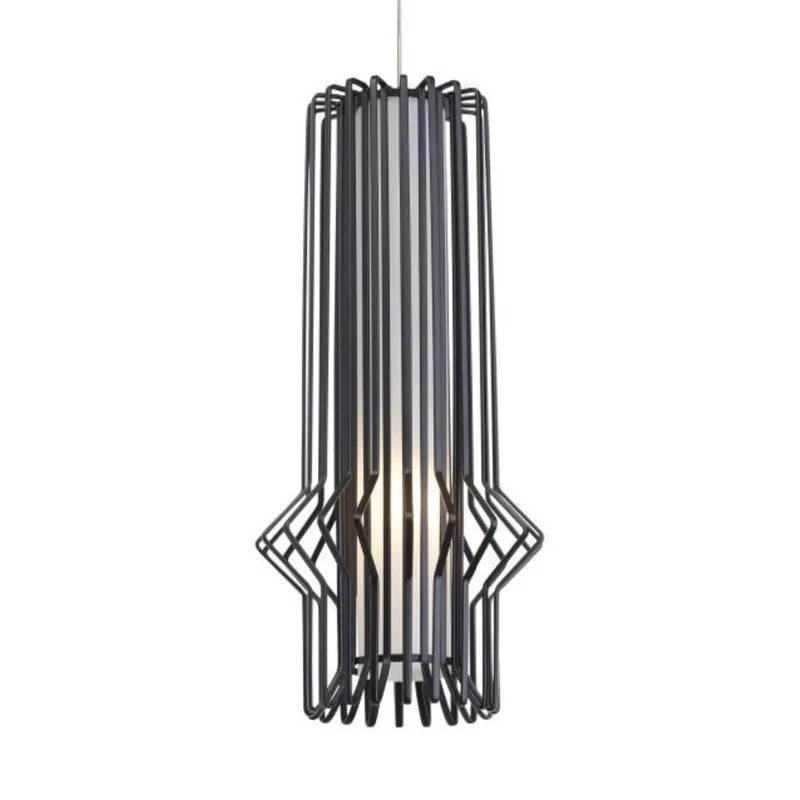 Mini Syrma Pendant FreeJack 1-Light Halogen 3000K Satin Nickel by Sean Lavin