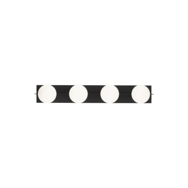 Orbel 4-Light Bath Bath Collection 4-Light Matte Black by Sean Lavin
