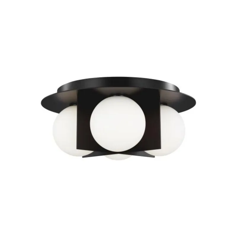 Orbel Flush Mount Flush & Semi-Flush Mount 4-Light Matte Black by Sean Lavin