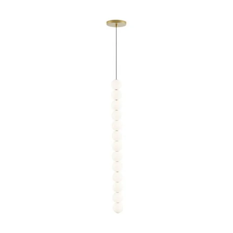 Orbet 13-Light Pendant Chandeliers 1-Light LED 2700K Natural Brass by Sean Lavin
