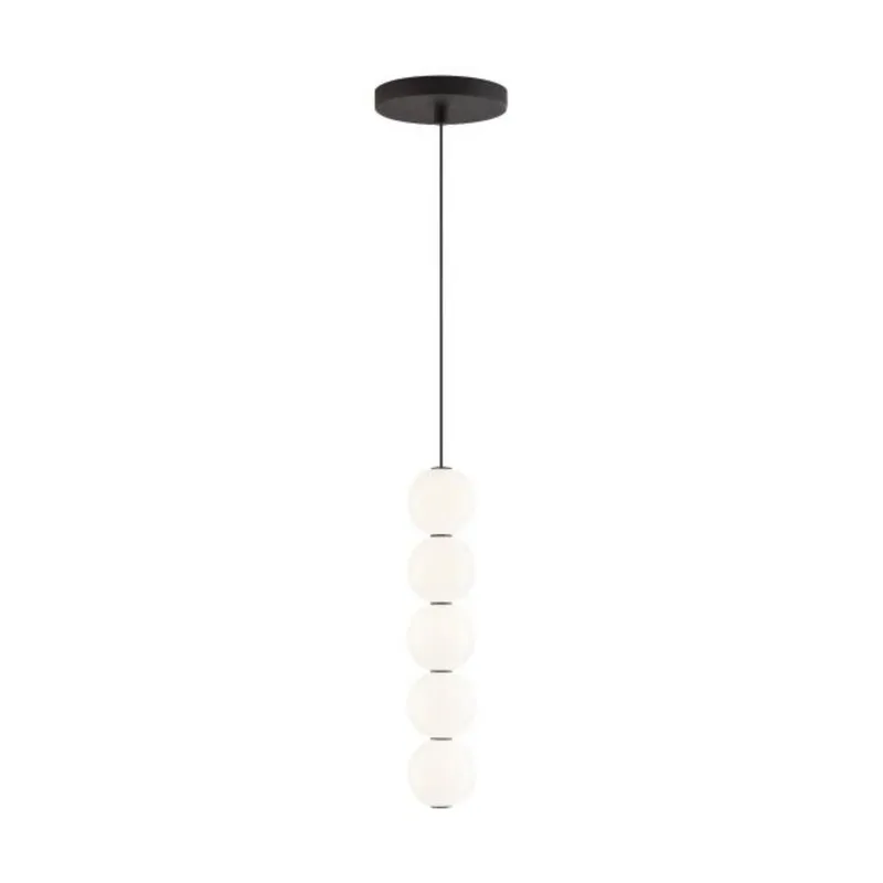 Orbet 5-Light Pendant Line-Voltage Pendants/Suspension 1-Light LED 2700K Nightshade Black by Sean Lavin