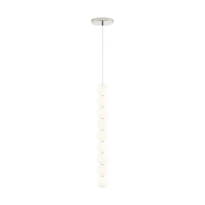 Orbet 9-Light Pendant Line-Voltage Pendants/Suspension 1-Light LED 2700K Polished Nickel by Sean Lavin