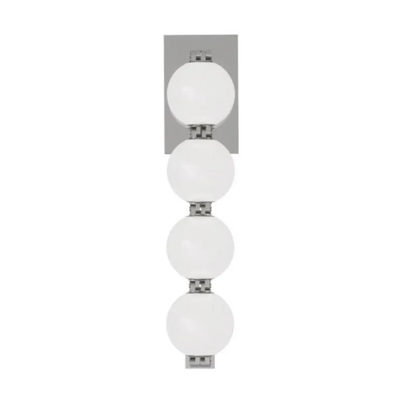 Perle 15 Sconce Wall Collection 1-Light 2700K Polished Nickel by Sean Lavin
