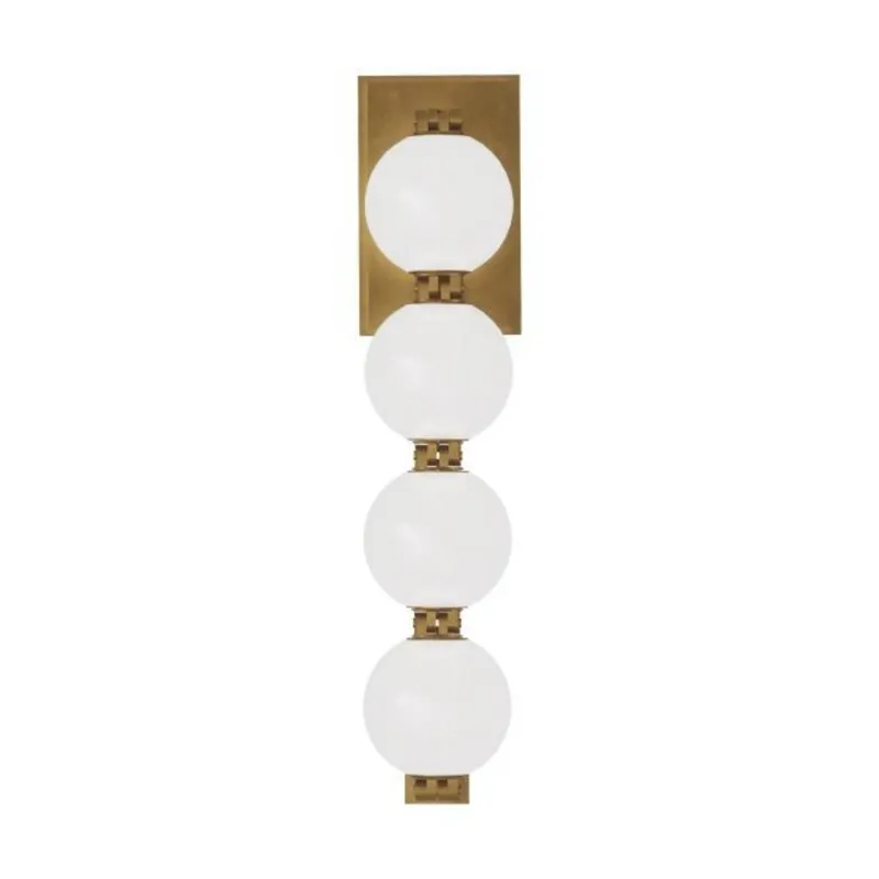 Perle 15 Sconce Wall Collection 1-Light 2700K Natural Brass by Sean Lavin