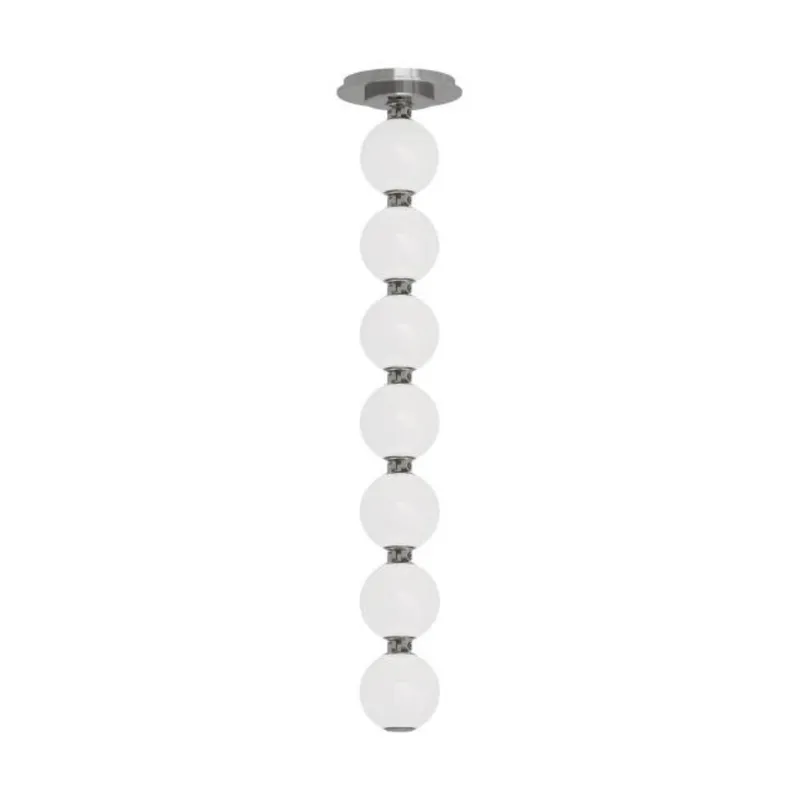 Perle 24 Pendant Line-Voltage Pendants/Suspension 1-Light 2700K Polished Nickel by Sean Lavin