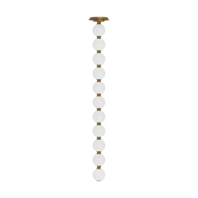 Perle 36 Pendant Line-Voltage Pendants/Suspension 1-Light 2700K Natural Brass by Sean Lavin