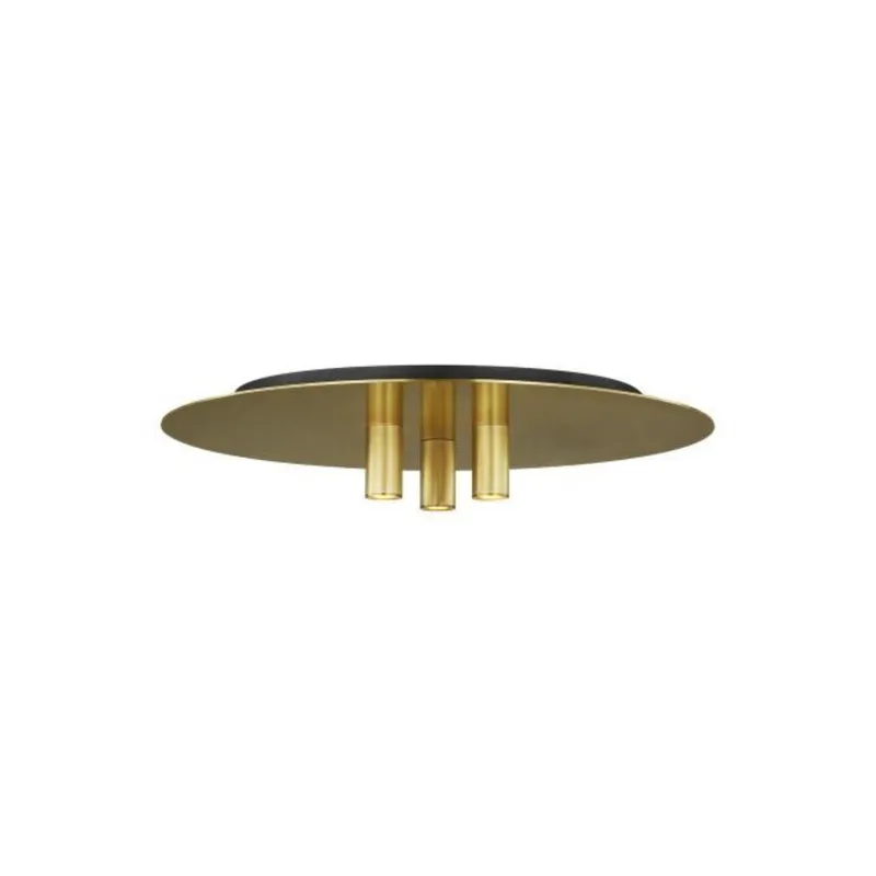 Ponte 16 Flush Mount Flush & Semi-Flush Mount 1-Light LED 3000K Natural Brass by Sean Lavin