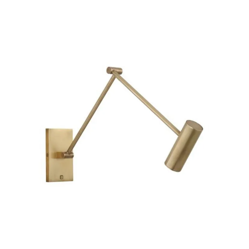 Ponte Medium Task Sconce Wall Collection 1-Light 3000K Natural Brass by Sean Lavin